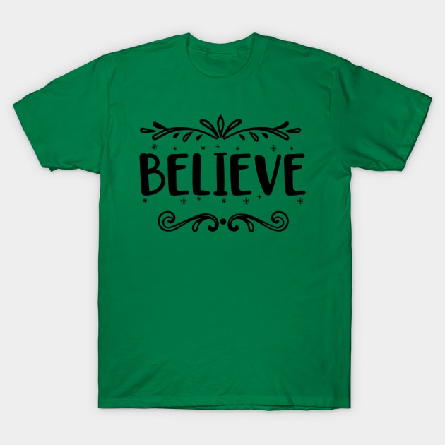 Believe Art T-Shirt by Shop Ovov